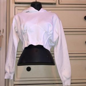 Cropped workout sweatshirt